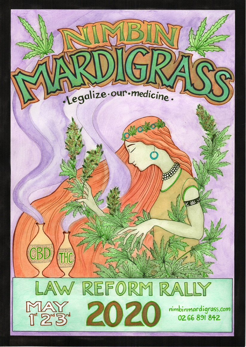 Nimbin MardiGrass 2019 ポスター Nimbin MardiGrass - 2019 – Nimbin Hemp Embassy